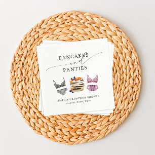 Pancakes & Panties Bridal Shower Napkin