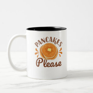 Pancakes Please Two-Tone Coffee Mug