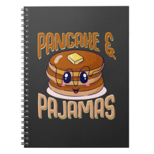 Pancakes Pyjamas Cute Kawaii Slumber Party Notebook