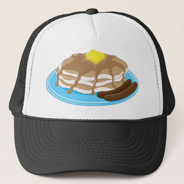 Pancakes Sausage Trucker Hat (Front)