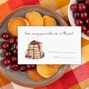 Pancakes sweet cherry How many pancakes game Enclosure Card