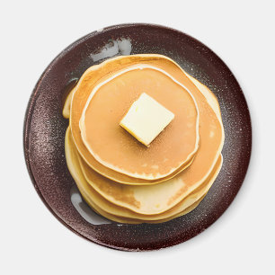 Pancakes with Butter Food Magnet