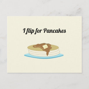 Pancakes With Funny Saying Postcard