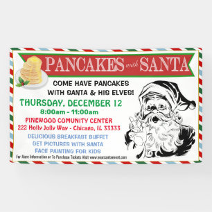 Pancakes With Santa Banner
