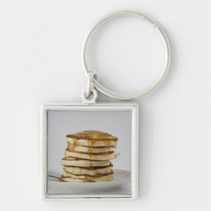Pancakes with syrup key ring