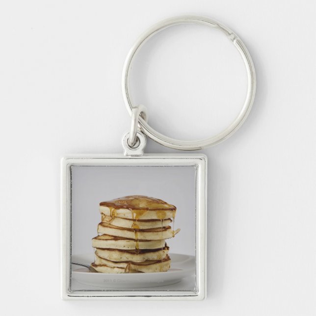 Pancakes with syrup key ring (Front)