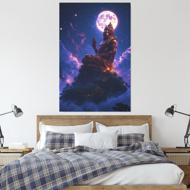 Pancer Jagat (Center of the Universe/World) Canvas Print (Insitu(Bedroom))