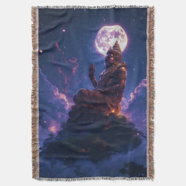 Pancer Jagat (Center of the Universe/World) Throw Blanket (Front Vertical)