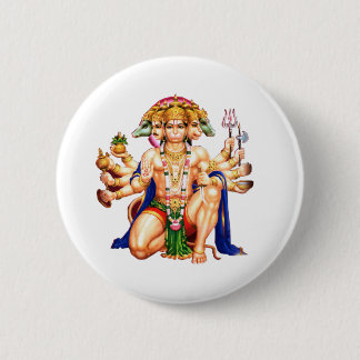 Panchmukhi Hanuman ji 6 Cm Round Badge