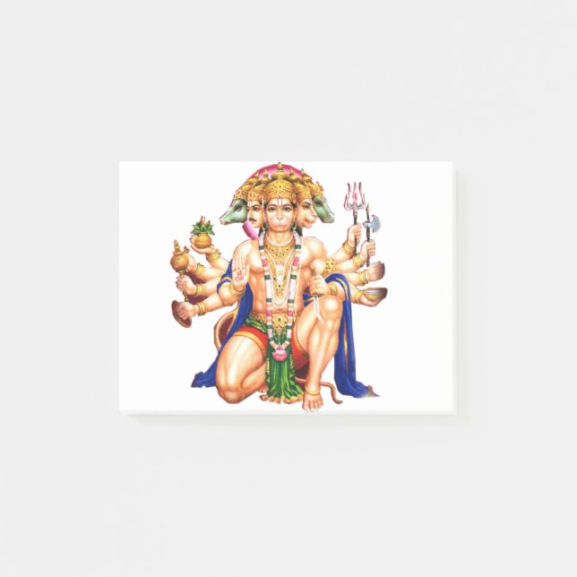 Panchmukhi Hanuman ji Post-it Notes (Front)