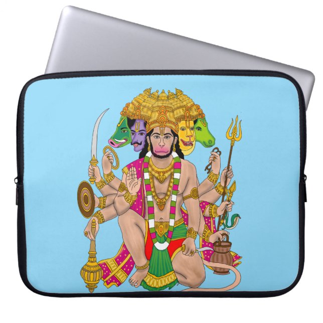 Panchmukhi Hanuman Laptop Cover  (Front)
