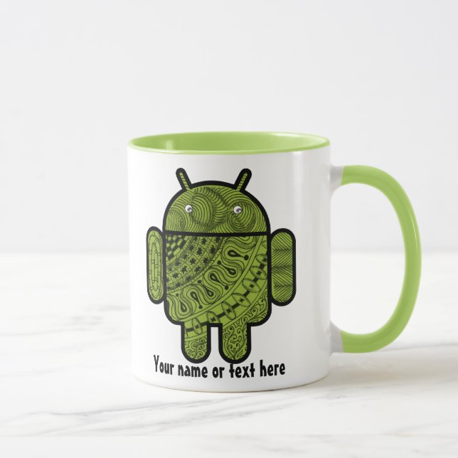 Pancho Doodle Character for Android™ robot Mug (Right)