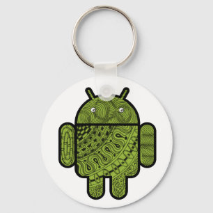 Pancho Doodle Character for the Android™ robot Key Ring