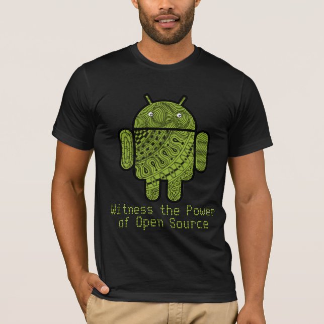Pancho Doodle Character for the Android™ robot T-Shirt (Front)