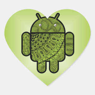 Pancho Doodle for Android™ Heart Sticker