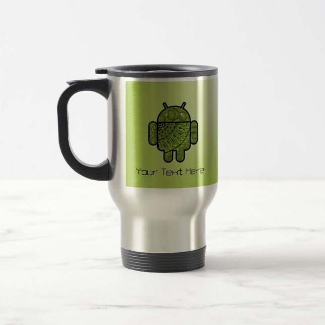 Pancho Doodle for Android™ Travel Mug (Left)
