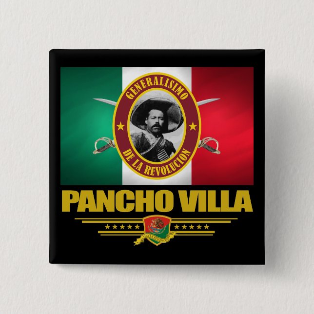 Pancho Villa 1 15 Cm Square Badge (Front)