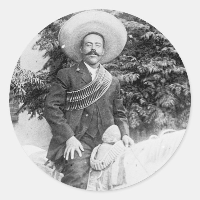 Pancho Villa Classic Round Sticker (Front)