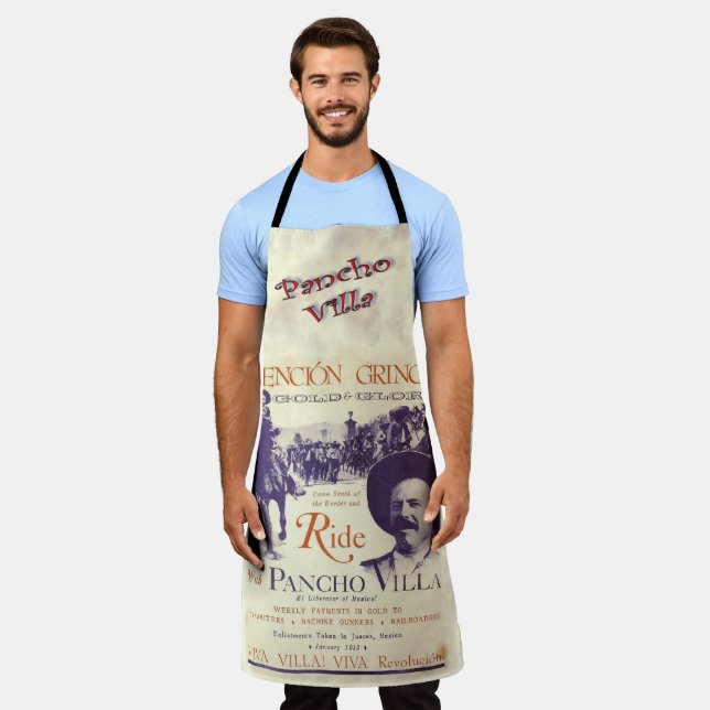 Pancho Villa 🔥 Mexican Hero General Apron (Worn)