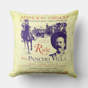Pancho Villa 🔥 Mexican Hero General Cushion