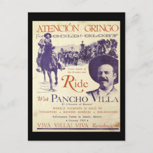 Pancho Villa 🔥 Mexican Hero General Postcard