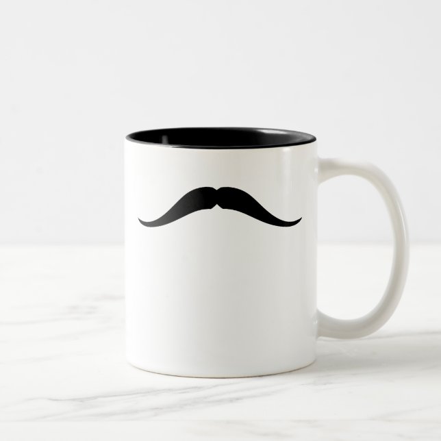 Pancho Villa Moustache Two-Tone Coffee Mug (Right)