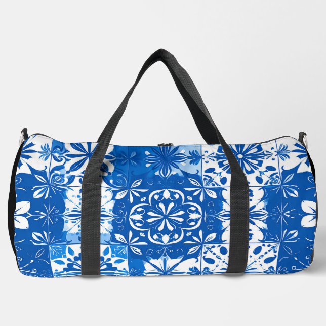 Pancit Fitness: Boracay Blue Filipino Vibe LARGE Duffle Bag (Front)