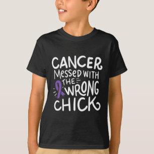 Pancreas Cancer Awareness Pancreatic Chemo Purple  T-Shirt