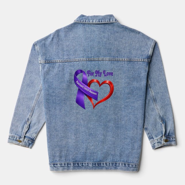 Pancreatic Awareness Denim Jacket (Back)