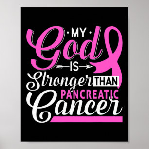 Pancreatic Awareness Ribbon Tee Pancreatic Cancer Poster