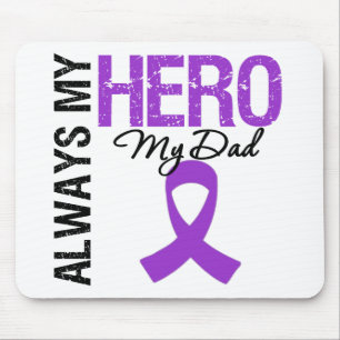 Pancreatic Cancer Always My Hero My Dad Mouse Mat