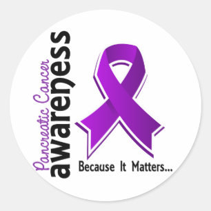 Pancreatic Cancer Awareness 5 Classic Round Sticker