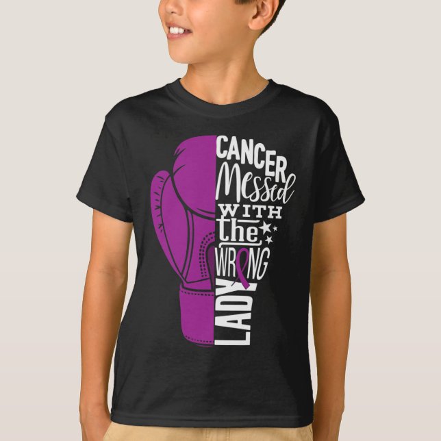Pancreatic Cancer Awareness  Boxing Glove Tee (Front)