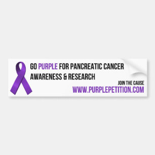 Pancreatic Cancer Awareness Bumper Sticker