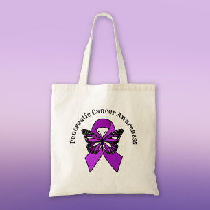Pancreatic Cancer Awareness   Butterfly   Tote Bag