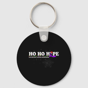 Pancreatic Cancer Awareness Christmas Wish Key Ring