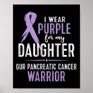 Pancreatic Cancer Awareness  Daughter Walk Run Cur Poster