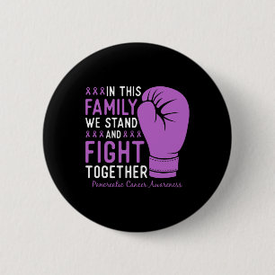 Pancreatic Cancer Awareness Fight Family Support 6 Cm Round Badge