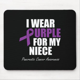 Pancreatic Cancer Awareness I Wear Purple For My N Mouse Mat