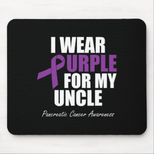 Pancreatic Cancer Awareness I Wear Purple For My U Mouse Mat
