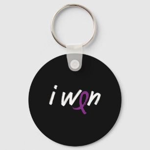 Pancreatic Cancer Awareness - I Won Survivor Fight Key Ring