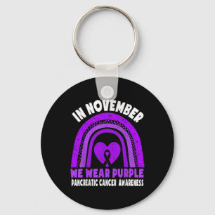 Pancreatic Cancer Awareness In November We Wear Pu Key Ring