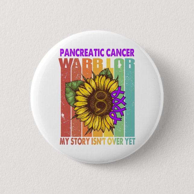 Pancreatic Cancer Awareness Month Ribbon Gifts 6 Cm Round Badge (Front)