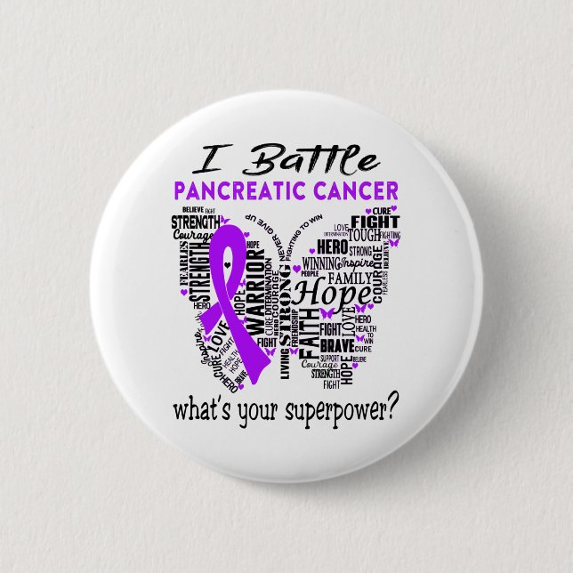 Pancreatic Cancer Awareness Month Ribbon Gifts 6 Cm Round Badge (Front)
