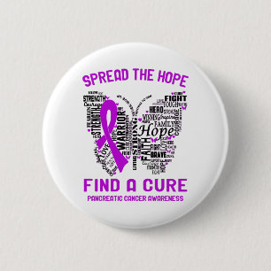 Pancreatic Cancer Awareness Month Ribbon Gifts 6 Cm Round Badge