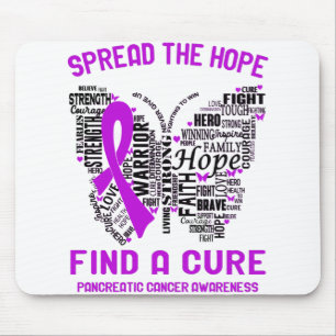 Pancreatic Cancer Awareness Month Ribbon Gifts Mouse Mat