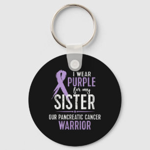 Pancreatic Cancer Awareness  My Sister Cancer Warr Key Ring