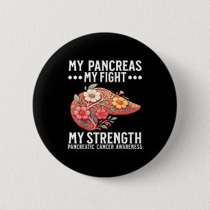 Pancreatic Cancer Awareness Pancreatic Cancer 6 Cm Round Badge