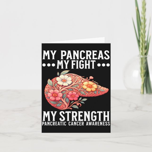 Pancreatic Cancer Awareness Pancreatic Cancer  Card (Front)