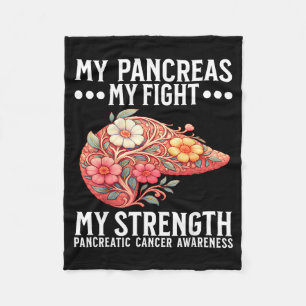 Pancreatic Cancer Awareness Pancreatic Cancer Fleece Blanket